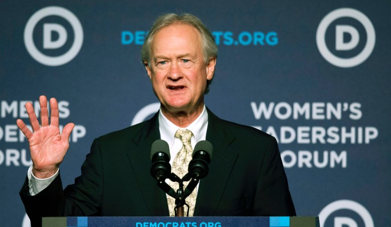 Former Republican, independent, and Democrat Lincoln Chafee vies to become Libertarian candidate for president