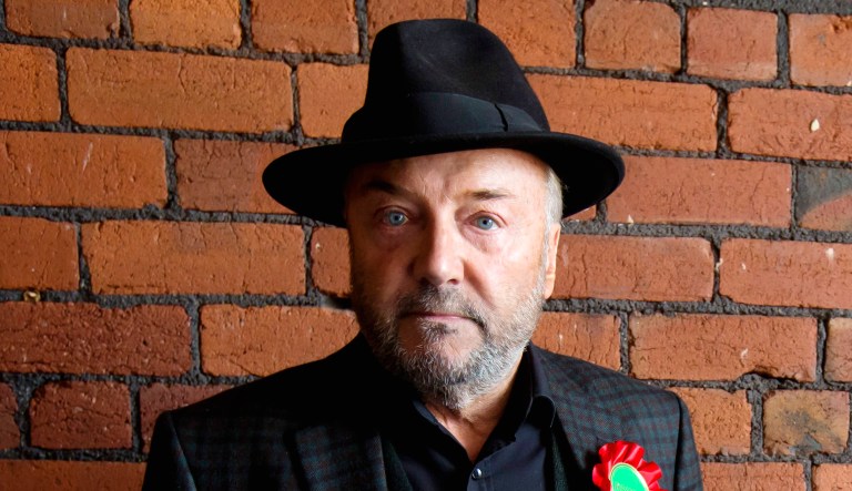 Respect Party Leader George Galloway poses for a picture.