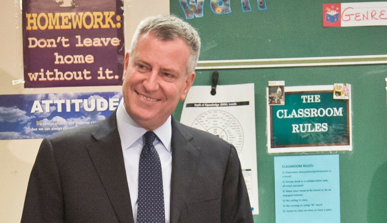 Bill de Blasio scores victory in hunt to boost diversity at top NYC high schools