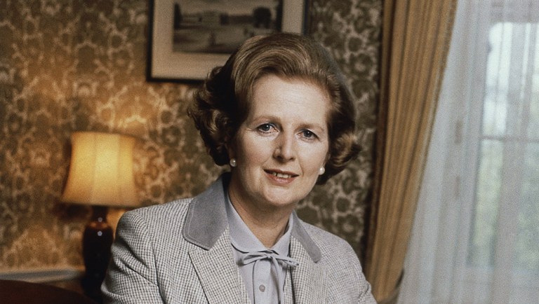 British Prime Minister Margaret Thatcher.