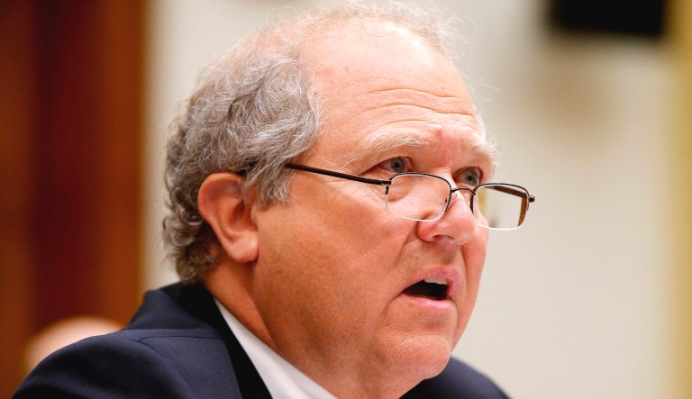 John F. Sopko, Special Inspector General for Afghanistan Reconstruction (SIGAR), testifies on Capitol Hill in Washington before the House Foreign Affairs subcommittee on the Middle East and North Africa.