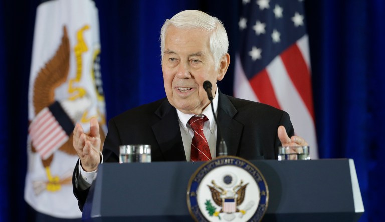 Richard Lugar is pictured.