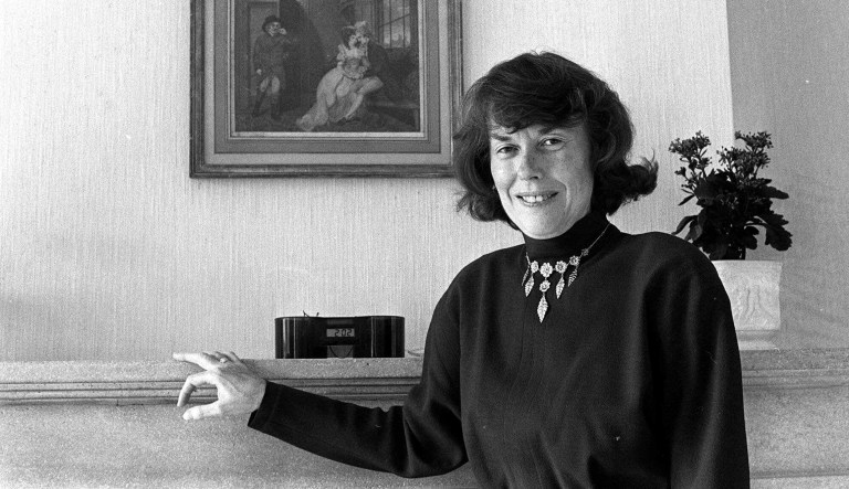 Ambassador Faith Whittlesey poses Nov. 16, 1985 in Geneva, Switzerland. Representative diplomatic official spokeswoman.