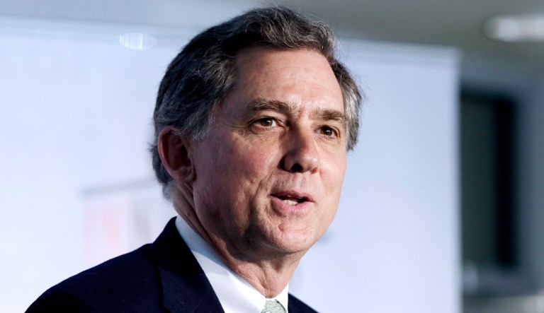 Rep. French Hill, R-Ark., speaks at an event.