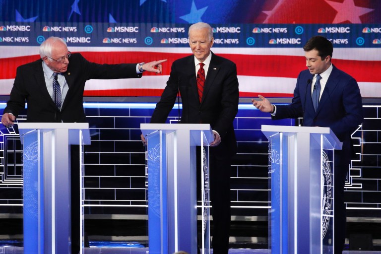 WATCH: Biden’s closing statement at Nevada debate interrupted by immigrant rights protesters