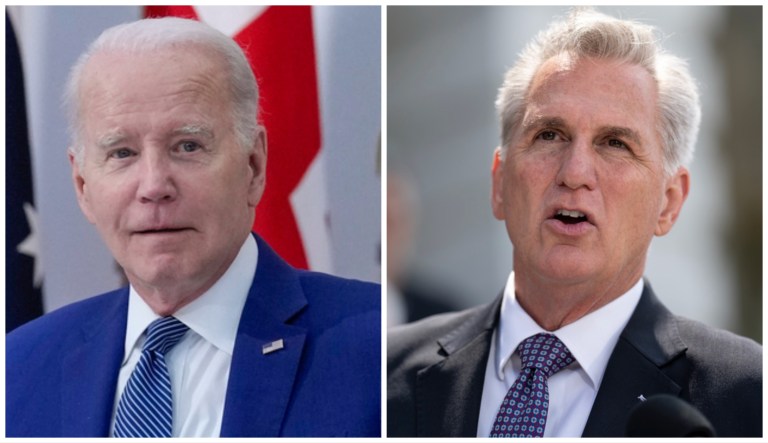 Joe Biden and Kevin McCarthy.