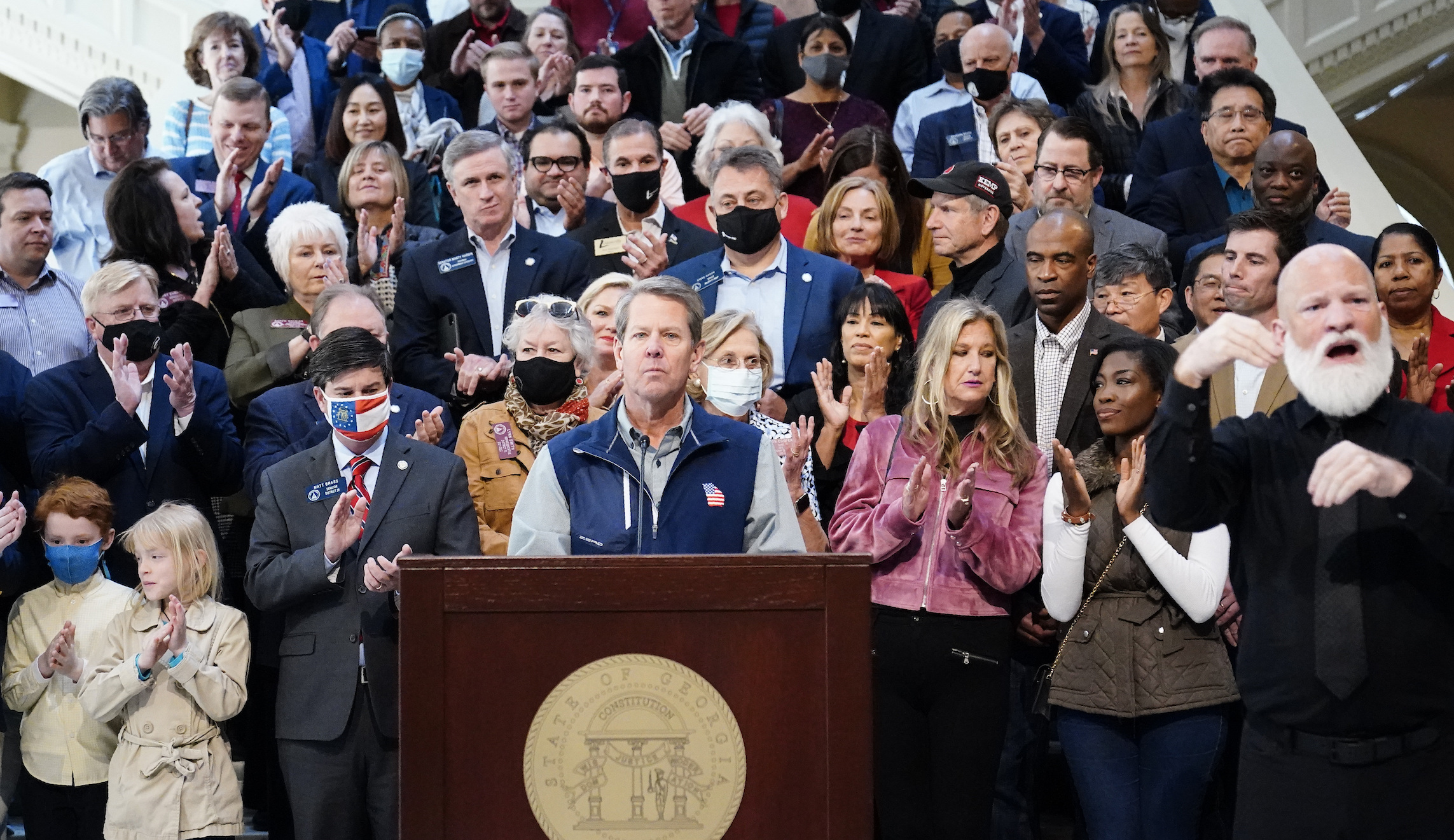 Democrats split over Georgia election law boycott