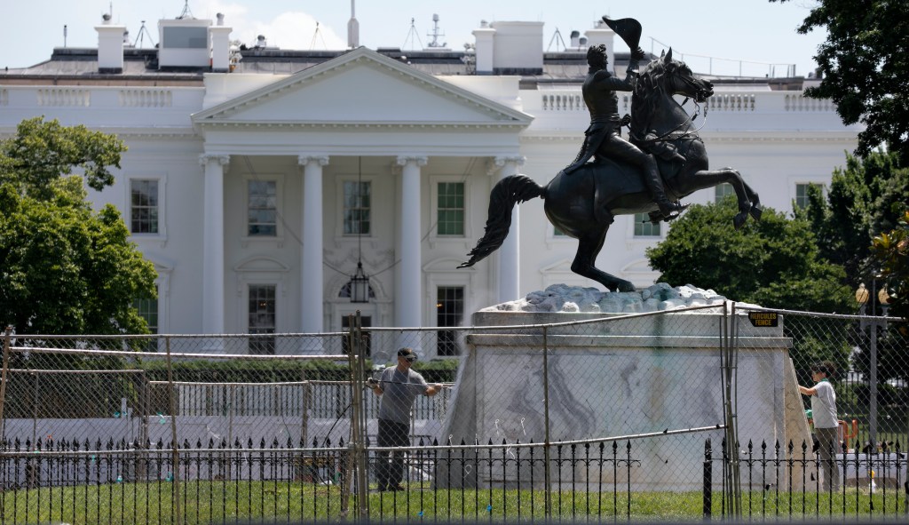 Three House Democrats say federal authorities should not interfere with mobs pulling down statues