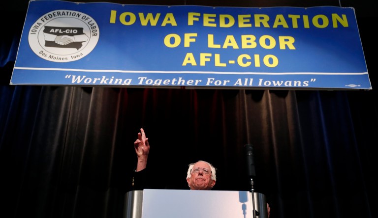 Unions gravitate to Bernie Sanders because of his long, uncompromising support for labor