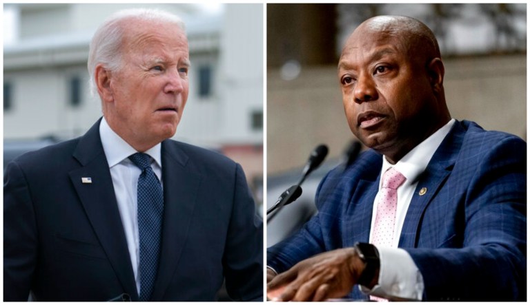 Joe Biden and Tim Scott.