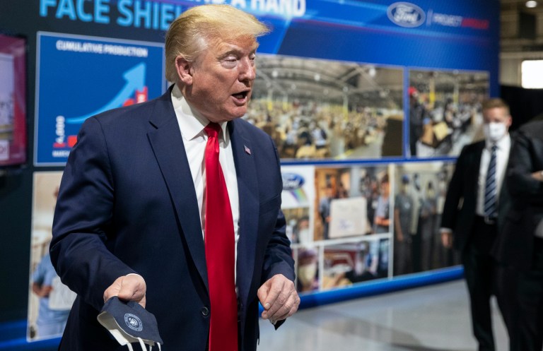 Trump steps on his own feet with virus numbers gimmick