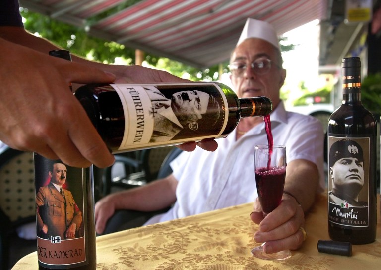 A bottle of the wine is pictured.