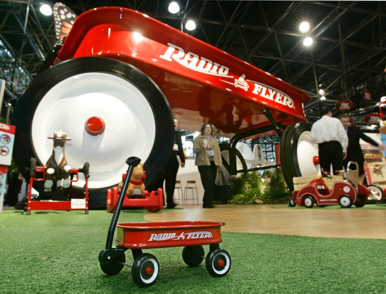 Minnesota man converts Pontiac into giant red wagon replica