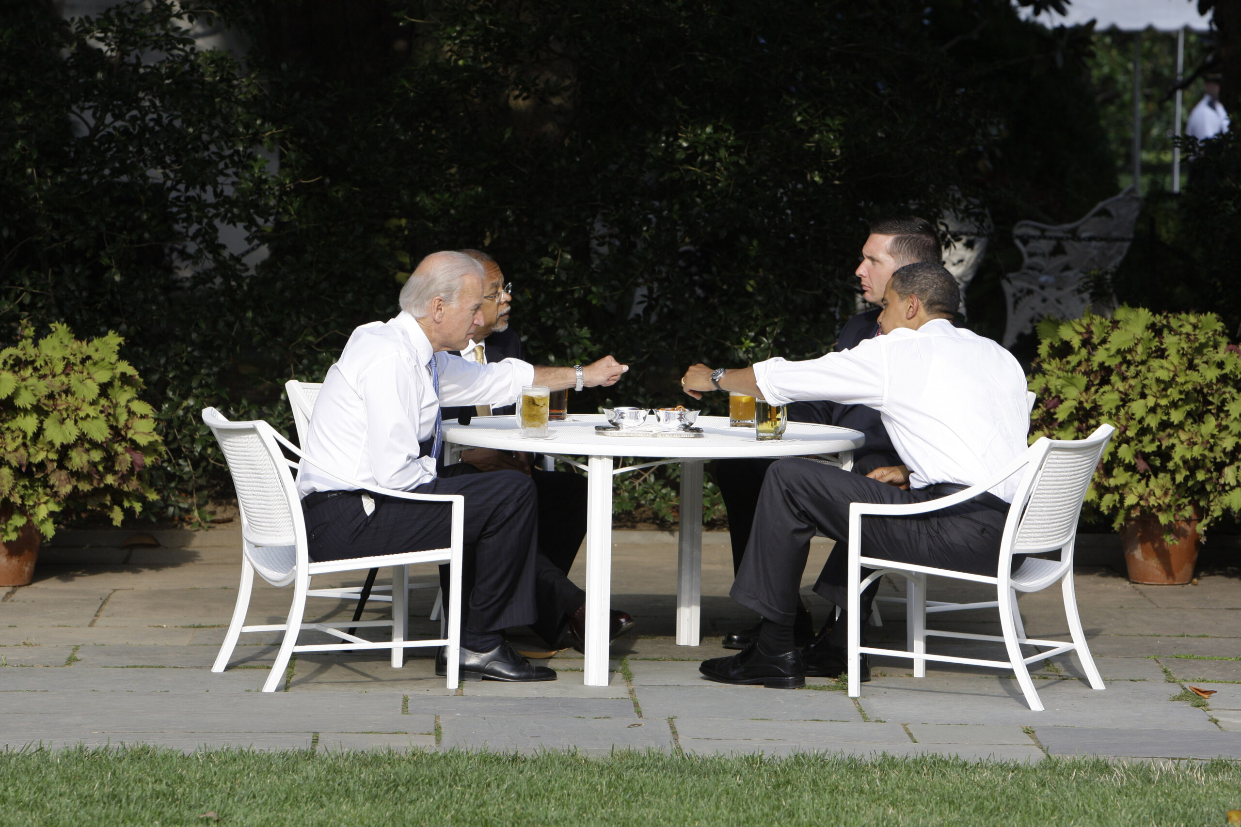 Barack Obama, Henry Louis Gates Jr., James Crowley, Joe Biden