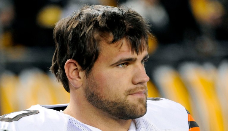 Former Cleveland Browns running back Peyton Hillis is seen during an NFL Football game on Thursday, Dec. 8, 2011, in Pittsburgh. 