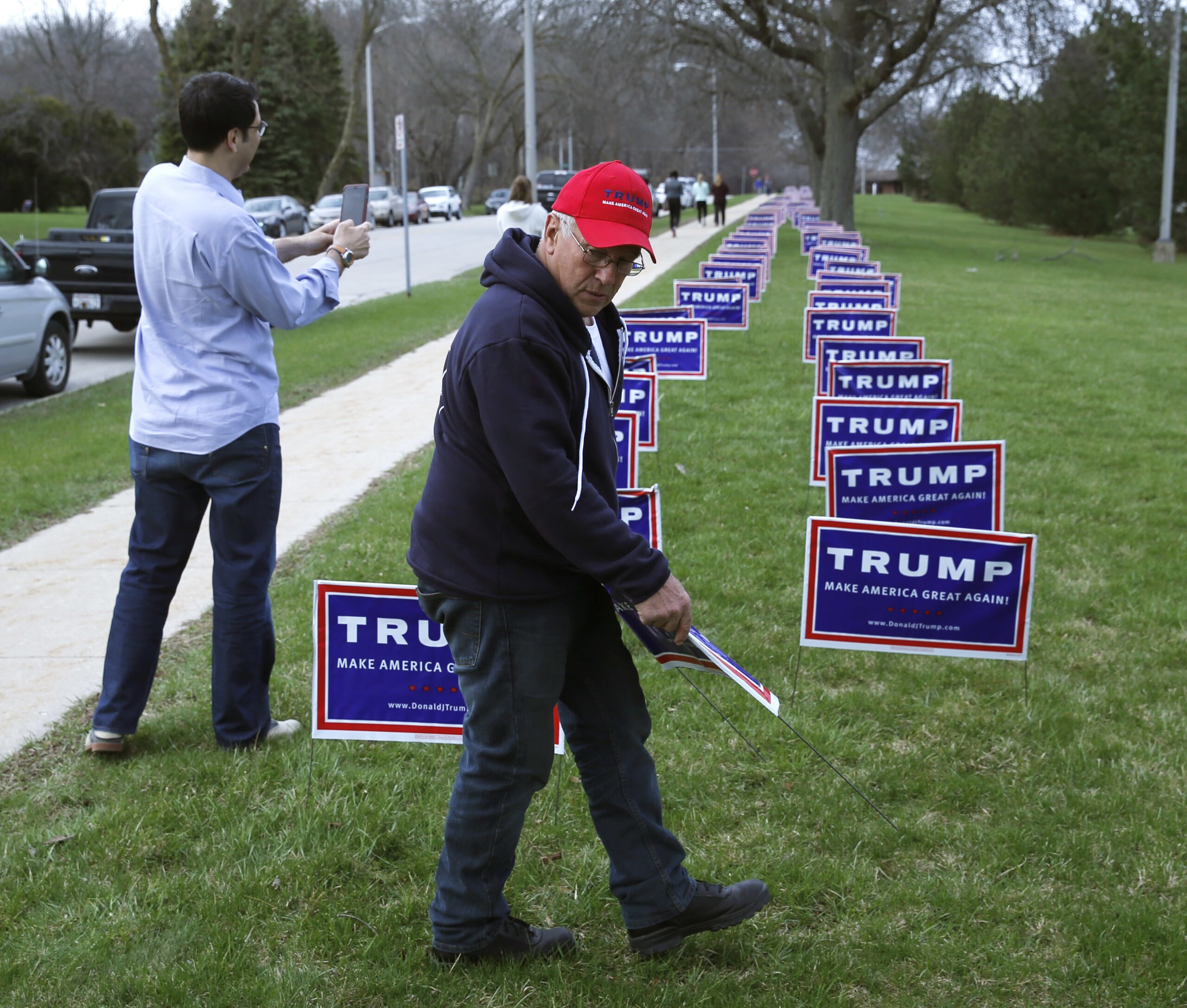 Election official resigns after surveillance camera catches him and his wife defacing Trump yard signs