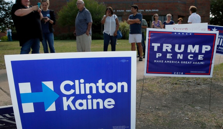 Election yard signs are as American as apple pie