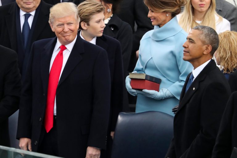 On Inauguration Day 2017, former President Barack Obama handed over the keys to the White House to President Donald Trump. A new survey shows the two nearly equal in who likely voters believe is the "better president."