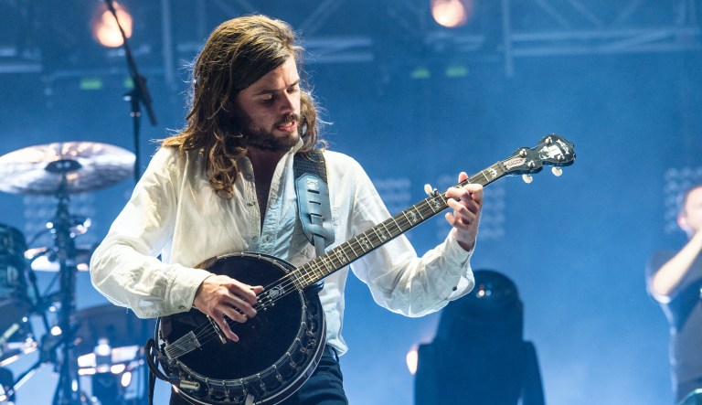 Winston Marshall of Mumford & Sons performs at the 2015 Bonnaroo Music Festival at Great Stage Park on June 13, 2015, in Manchester, Tennessee.