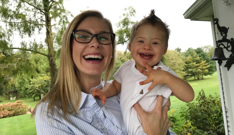Kelly Kuhns, 36, of Plain City, Ohio, is advocating for an Ohio bill that would ban abortions based on the type of pre-natal Down syndrome diagnosis she received for her son, Oliver, now 2.
