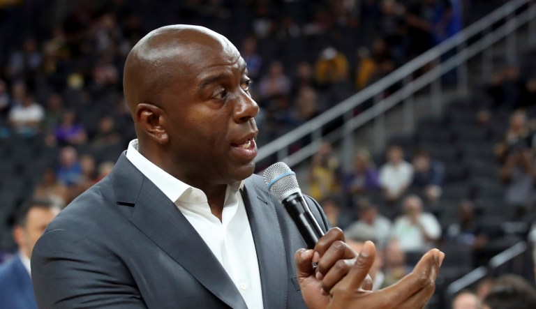 SEE IT: Magic Johnson talks ‘discipline’ and ‘being excellent’ with high school students