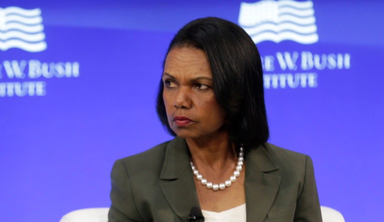 Condoleeza Rice is seen at an event.