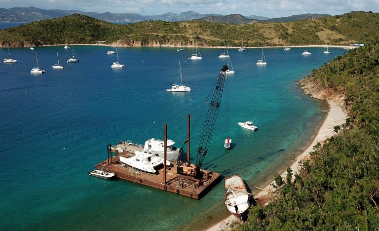 File photo of British Virgin Islands after hurricane Irma. British Virgin Island premier Andrew Fahie was arrested in Miami on alleged drug trafficking charges April 28.  (Steve Helber/ASSOCIATED PRESS)