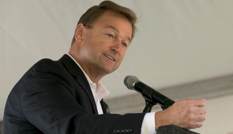 Sen. Dean Heller, R-Nev. speaks at the 21st Annual Lake Tahoe Summit in South Lake Tahoe, Calif. When Ivanka Trump assembled a group of Republican senators at her Washington home in the fall of 2017, the guest list included one particularly notable name, Heller.