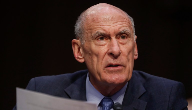 Director of National Intelligence Dan Coats testifies before the Senate Armed Services Committee on Capitol Hill in Washington. 