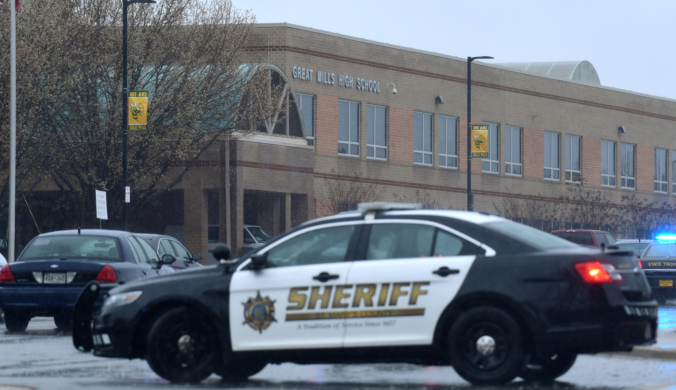Maryland school shooter dead after school resource officer pursued and fired a round at him