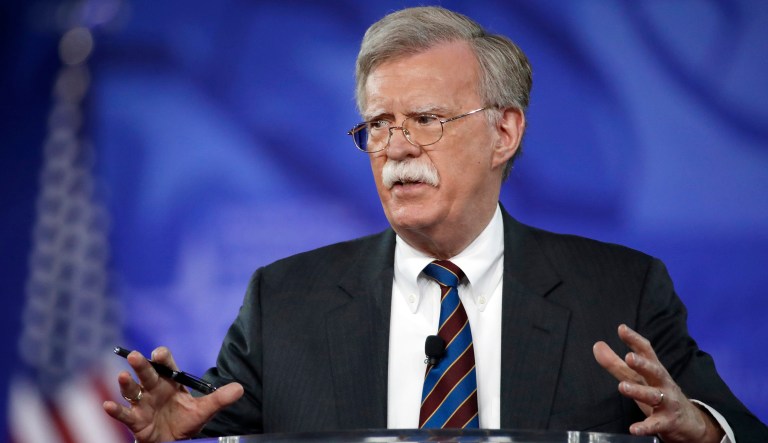 Former U.S. Ambassador to the U.N. John Bolton speaks at the Conservative Political Action Conference in Oxon Hill, Md. President Donald is replacing National security adviser H.R. McMaster with Bolton.