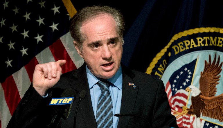 Veterans Affairs Secretary David Shulkin speaks at a news conference at the Washington Veterans Affairs Medical Center in Washington.
