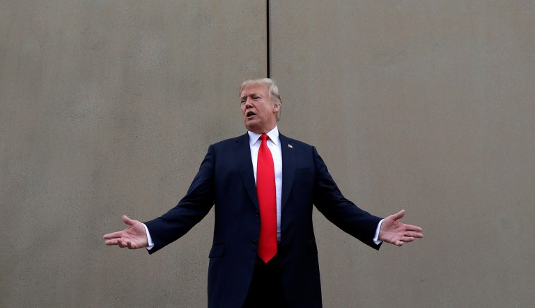 President Trump slammed California Gov. Jerry Brown's posture on sending National Guard troops to the Mexican border, even as Brown said he was nearing agreement on joining the president's mission and that his troops were "chomping at the bit ready to go." 