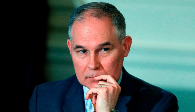 EPA Administrator Scott Pruitt flew in coach-class seats on at least two trips when taxpayers werenât footing the bill, despite claims he needed to travel in first class at government expense because of security threats. 