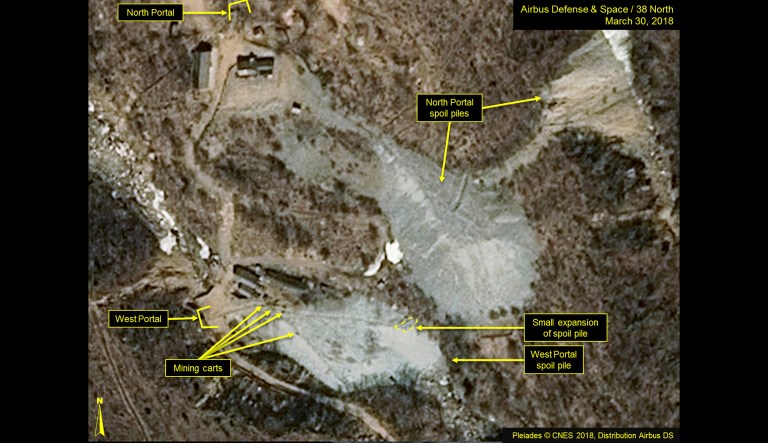 North Korea said Saturday, May 12, 2018 that it will dismantle its nuclear test site between May 23 and 25, in a dramatic event that would set up leader Kim Jong Un's summit with President Trump next month. 