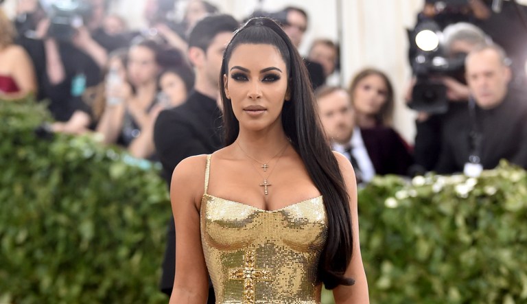 Kim Kardashian attends The Metropolitan Museum of Art's Costume Institute benefit gala celebrating the opening of the Heavenly Bodies: Fashion and the Catholic Imagination exhibition in New York. 