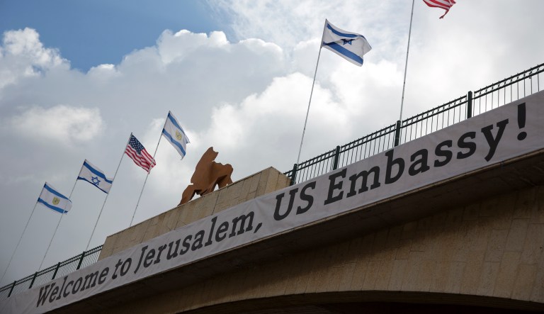 Monday's opening of the U.S. Embassy in contested Jerusalem, cheered by Israelis as a historic validation, is seen by Palestinians as an in-your-face affirmation of pro-Israel bias by President Trump and a new blow to frail statehood dreams. 