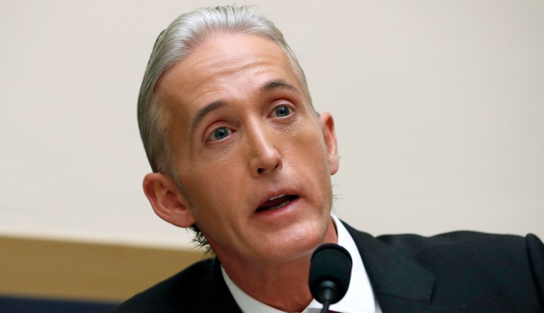 Rep. Trey Gowdy, R-S.C., questions Attorney General Jeff Sessions during a House Judiciary Committee hearing on Capitol Hill in Washington. 