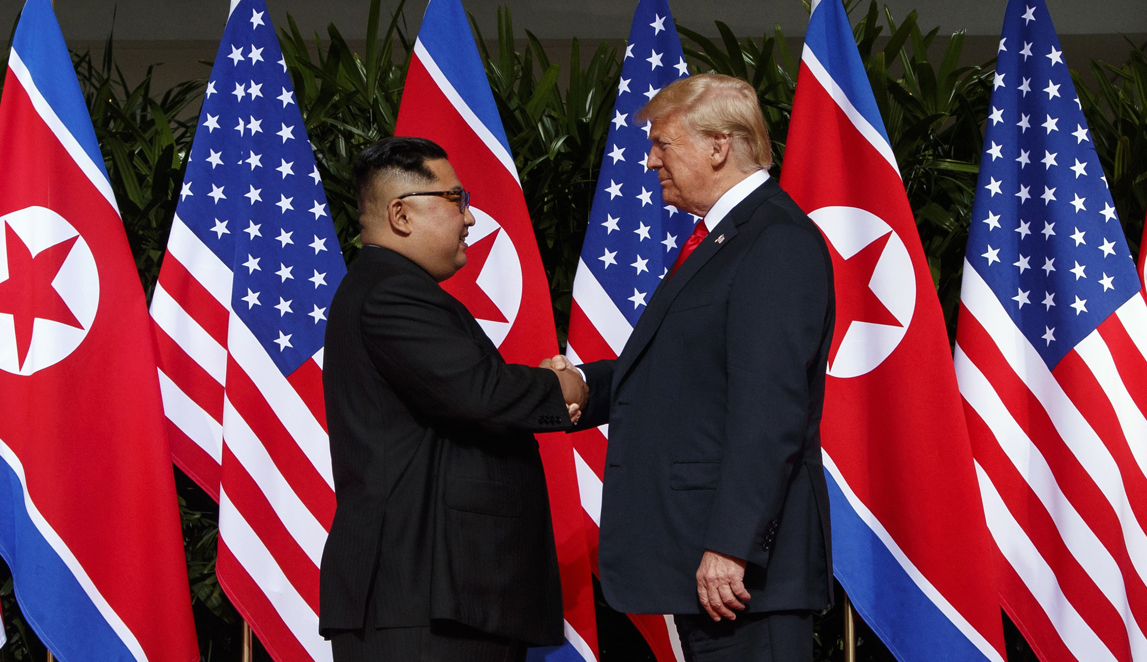 Trump suggests White House officials should treat him like North Koreans treat Kim Jong Un, added he was kidding