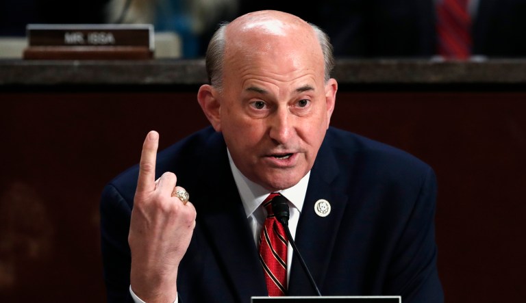Rep. Louis Gohmert, R-Texas, asks a question during a hearing on Capitol Hill on June 19, 2018, in Washington.