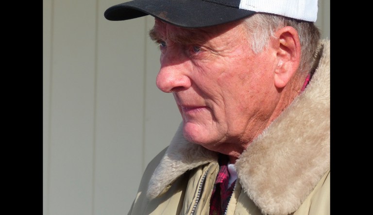 Rancher Dwight Hammond Jr. greets protesters outside his home in Burns, Ore. President Trump has pardoned Dwight and Steven Hammond, two ranchers whose case sparked the armed occupation of a national wildlife refuge in Oregon.