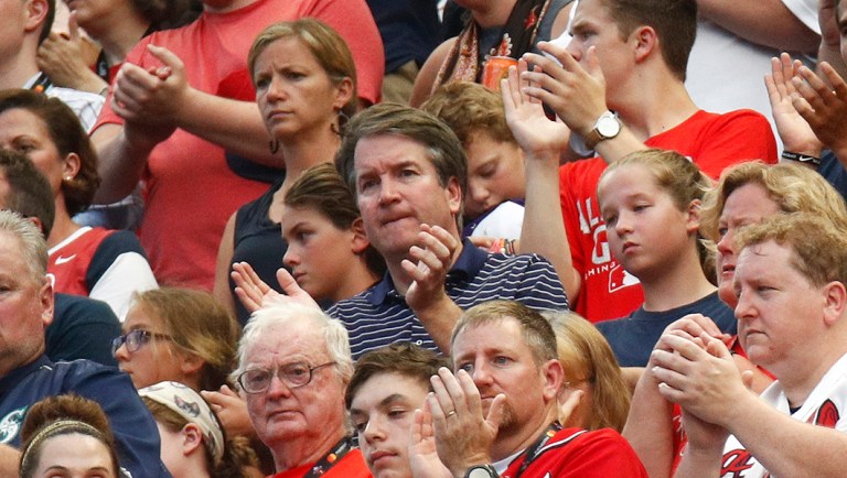 Supreme Court nominee Kavanaugh takes in All-Star Game