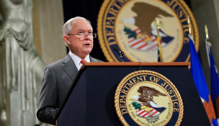 Attorney General Jeff Sessions says thereâs a âdangerous movementâ to erode protections for Americans to worship and believe as they choose. 