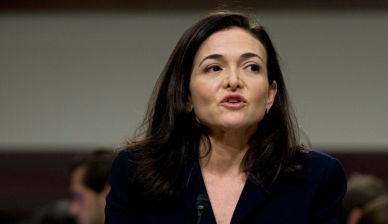 Facebook COO Sheryl Sandberg testifies before the Senate Intelligence Committee hearing on 'Foreign Influence Operations and Their Use of Social Media Platforms' on Capitol Hill. 