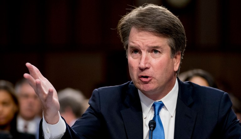 President Trump's Supreme Court nominee Brett Kavanaugh, a federal appeals court judge, testifies before the Senate Judiciary Committee on Capitol Hill for the second day of his confirmation to replace retired Justice Anthony Kennedy. 