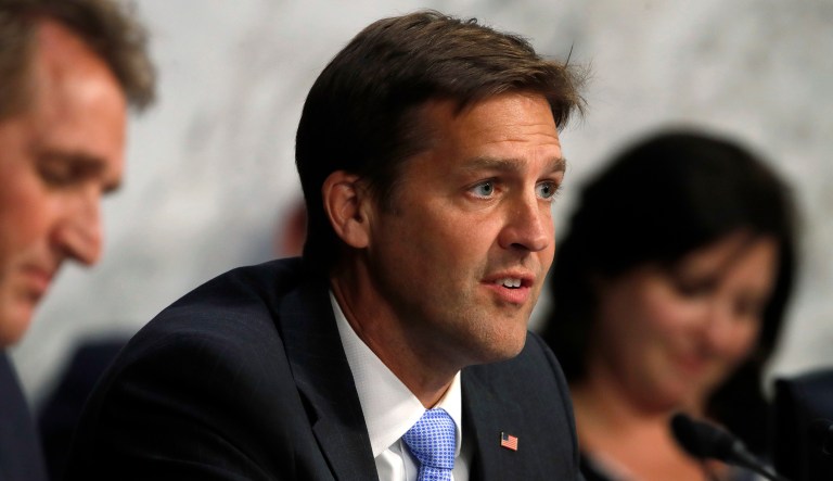 Sen. Ben Sasse, R-Neb., questions President Trump's Supreme Court nominee, Brett Kavanaugh, as he testifies before the Senate Judiciary Committee on Capitol Hill in Washington, Sept. 5, 2018.