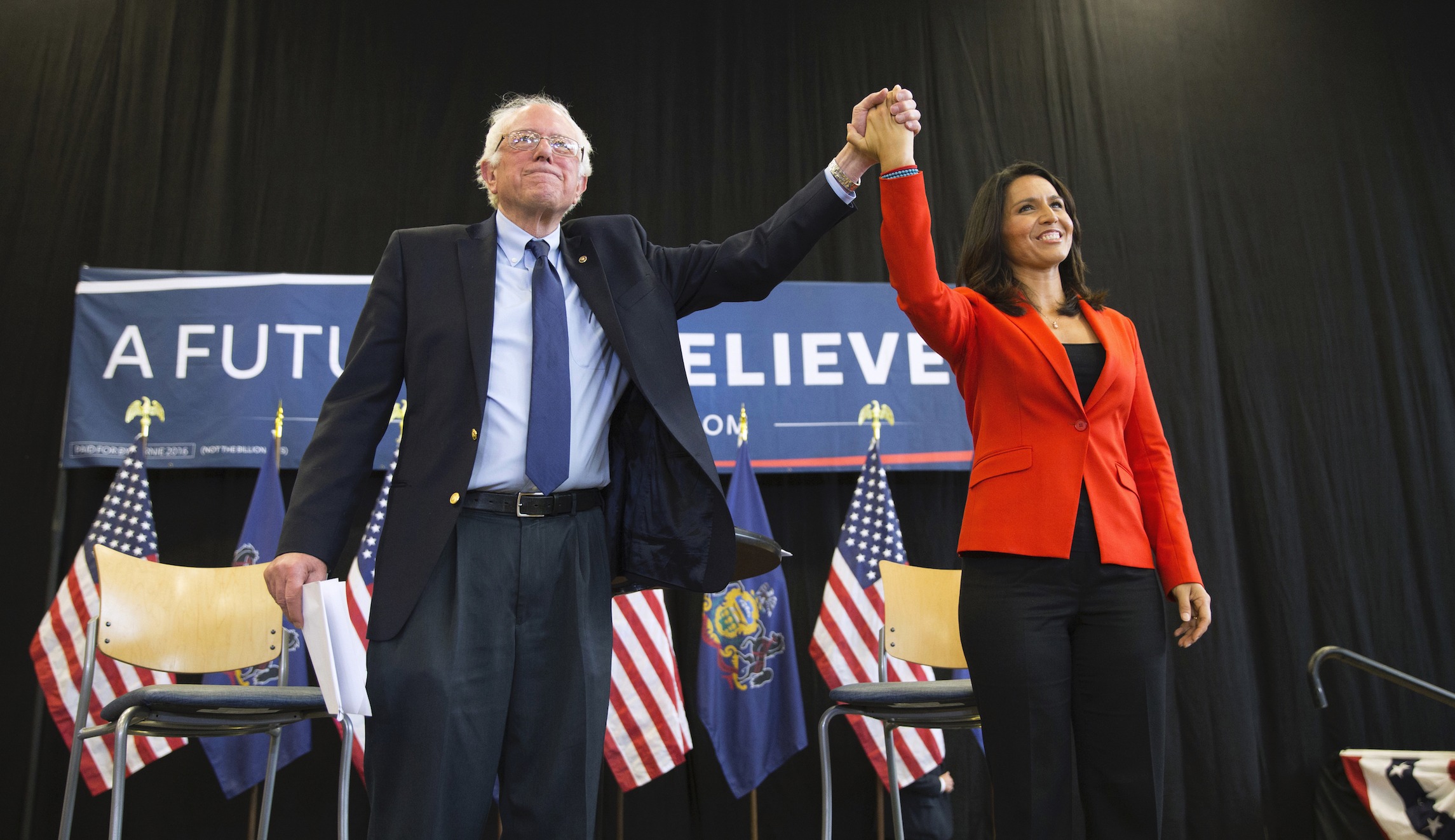 In Sanders vs. Warren, Gabbard feels the Bern