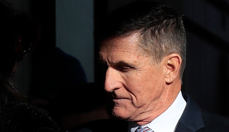President Trump's former national security adviser Michael Flynn, who pleaded guilty to lying to the FBI about his contacts with Russia during the presidential transition, arrives for his sentencing at the U.S. District Court in Washington, Tuesday, Dec. 18, 2018.