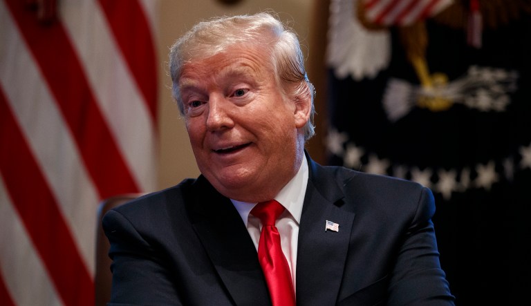President Trump speaks during a Cabinet meeting at the White House, Wednesday, Jan. 2, 2019, in Washington.