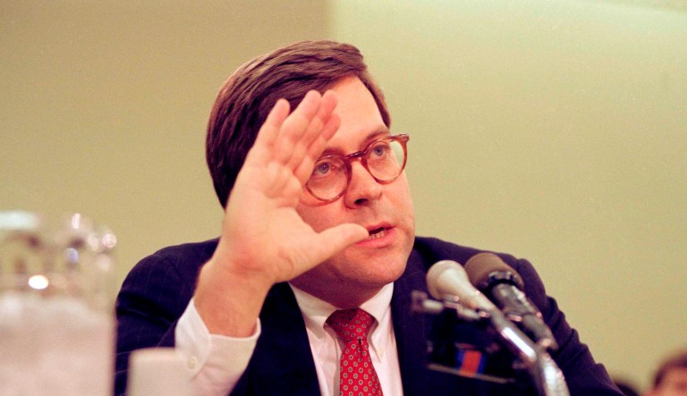William Barr has seen this all before